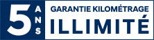 Logo 5 ans de garantie kilométrage illimité